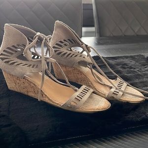 Dolce vita suede wedge sandals